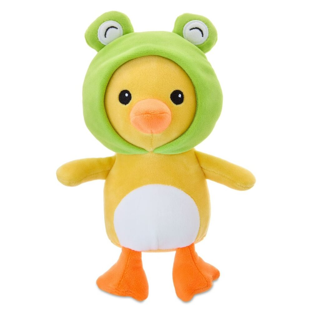 Way To Celebrate 11" Small Duck Plush With Frog Hat Easter Spring